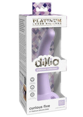 Dillio Platinum Curious Five Silicone Dildo - Lavender - 5in