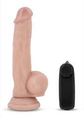 Dr. Skin Dr. Spin Gyrating Dildo with Suction Cup - Flesh/Vanilla - 8.5in