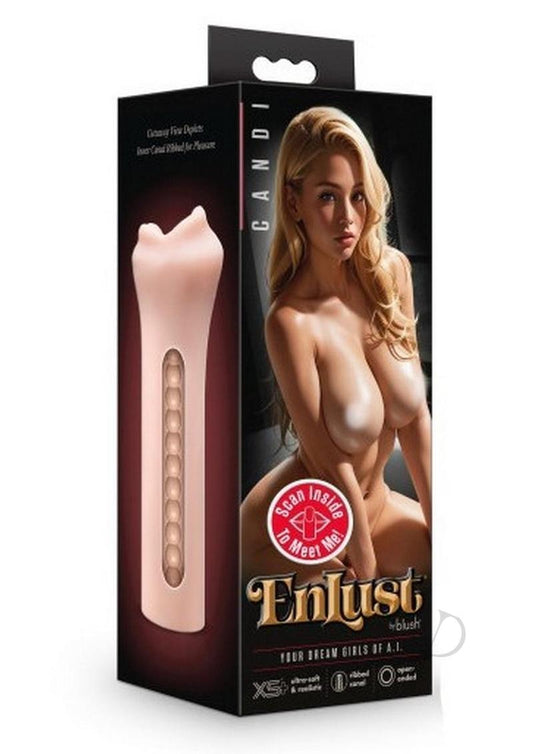 Enlust Candi Dual End Stroker - Mouth - Vanilla