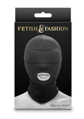 Fetish and Fashion Mouth Hood - Black - One Size