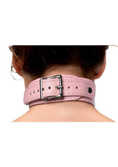 pink chest harness fetish wear