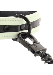 Luminous bondage collar and leash adult toy