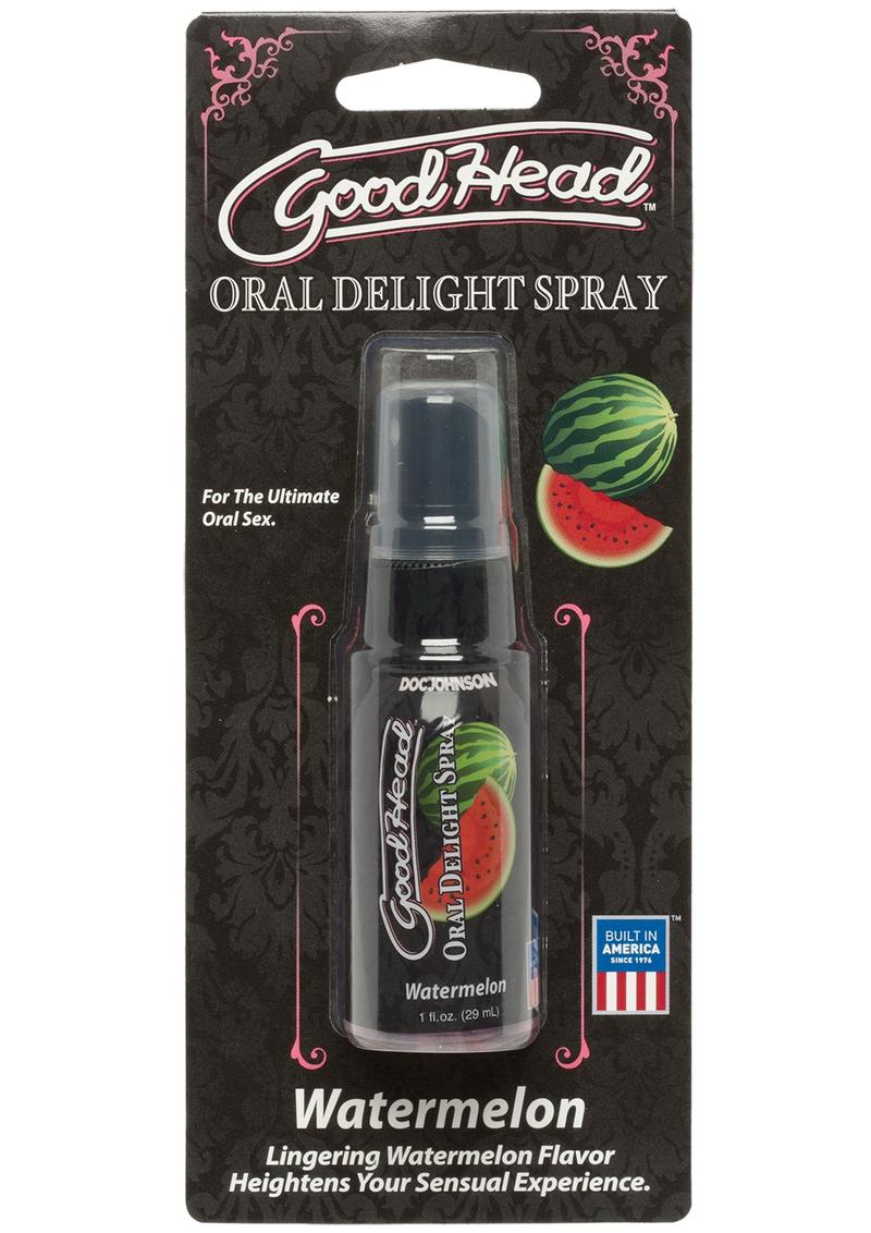 goodhead wild watermelon oral delight spray for flavored foreplay and fun