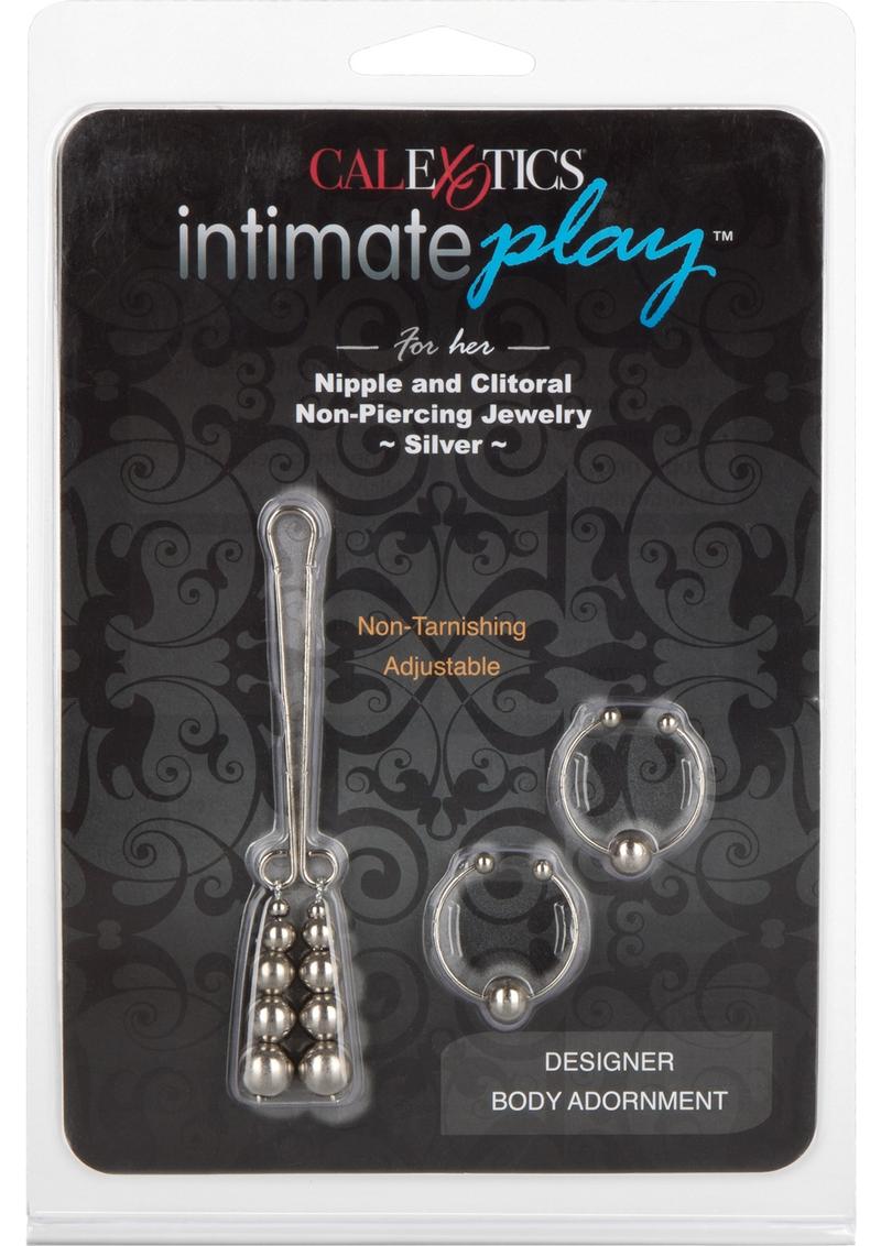 Intimate Play Nipple and Clitoral Non Piercing Jewelry - Silver