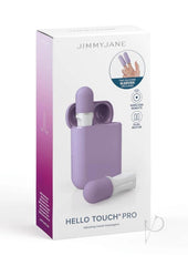 Jimmyjane Hello Touch Pro Rechargeable Finger Massagers with Remote - Lavender/Purple/White