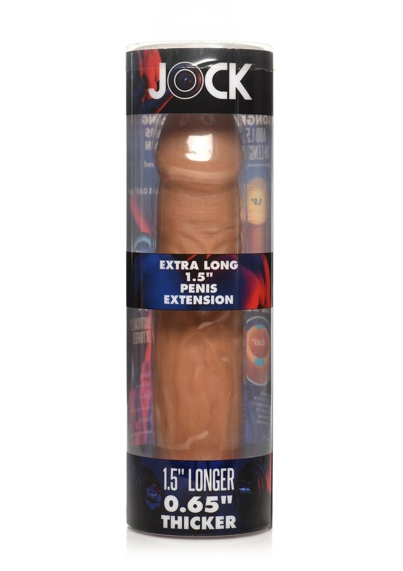 Jock Extra Long Penis Extension Sleeve - Caramel - 1.5in