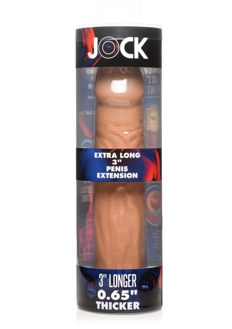 Jock Extra Long Penis Extension Sleeve - Caramel - 3in