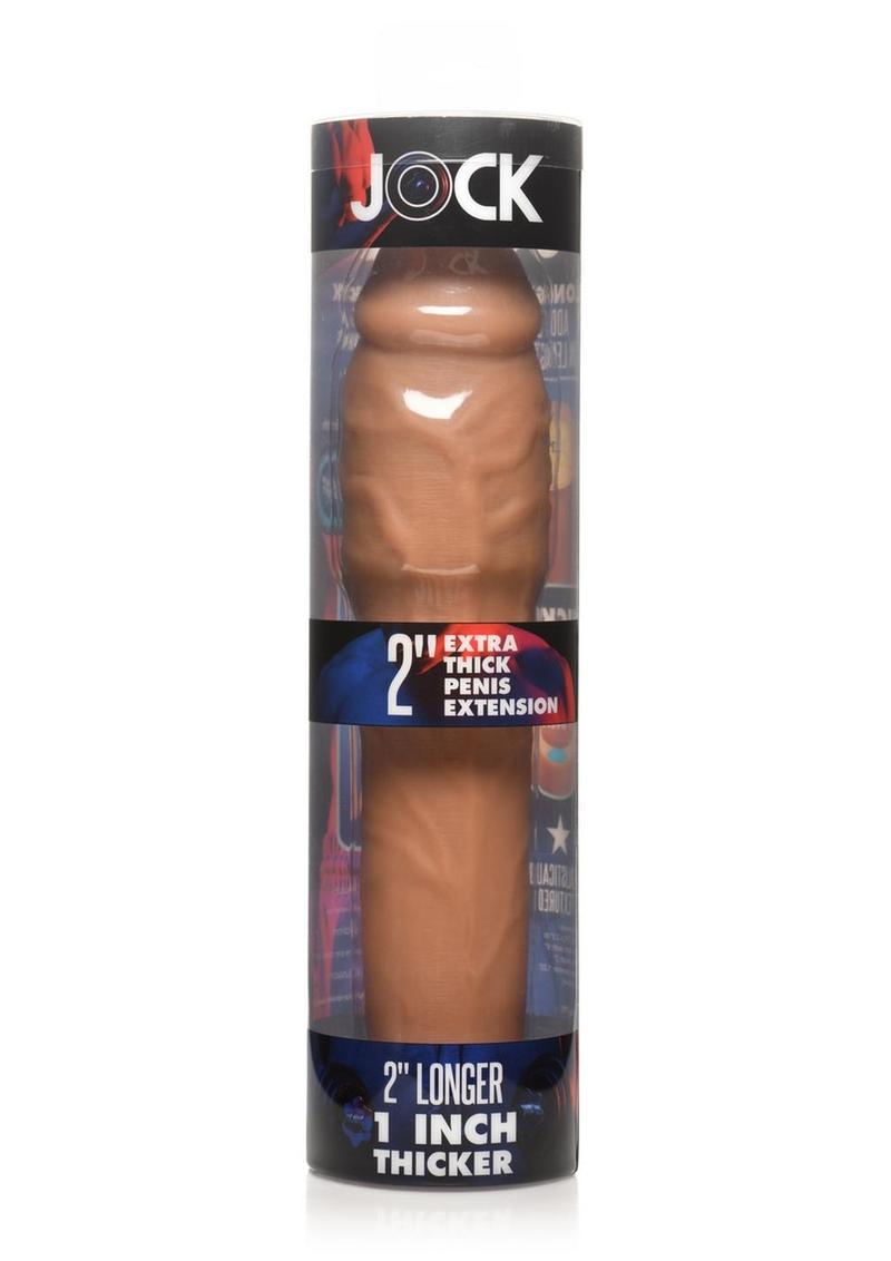 Jock Extra Thick Penis Extension Sleeve - Caramel - 2in