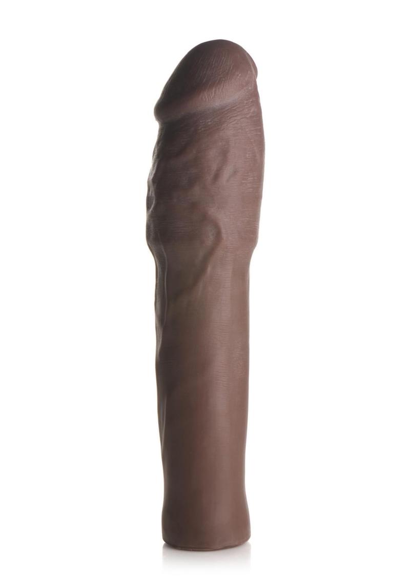 Jock Extra Thick Penis Extension Sleeve - Chocolate - 2in