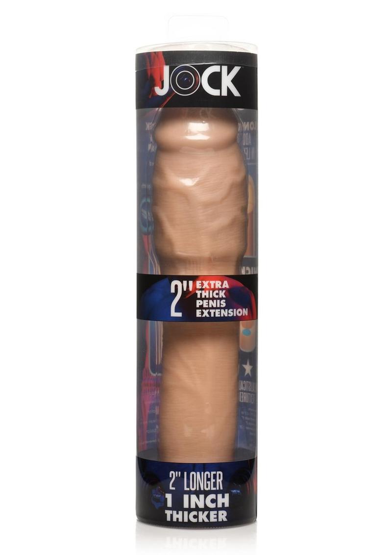 Jock Extra Thick Penis Extension Sleeve - Vanilla - 2in