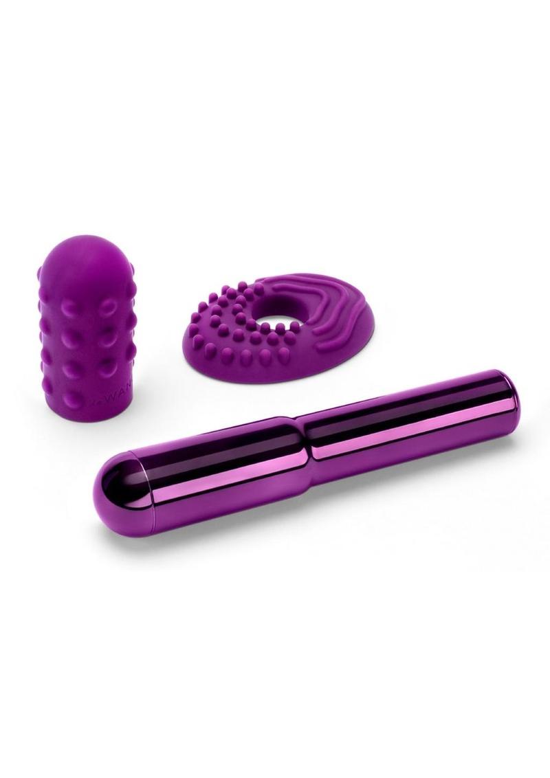 Le Wand Grand Bullet Rechargeable Silione Vibrator - Cherry/Purple