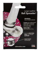 Leather Ball Spreader Cock Ring