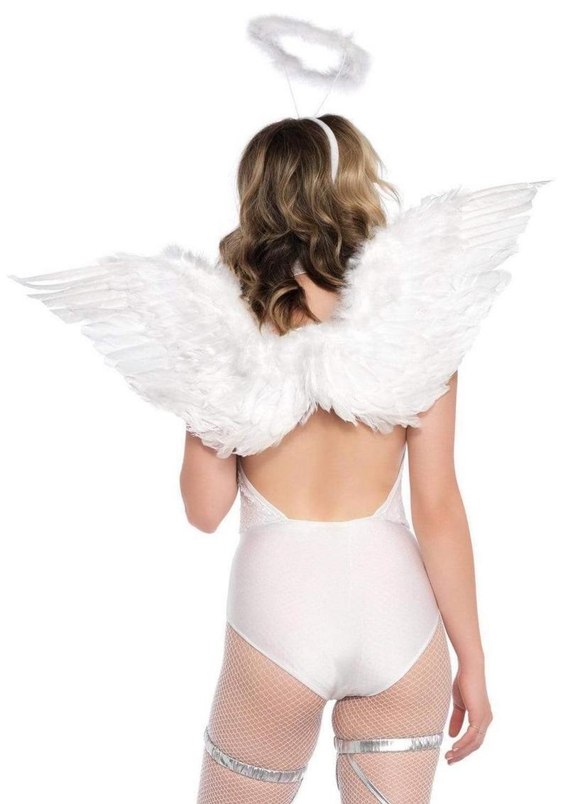 Leg Avenue Angel Wings Kit - White - One Size