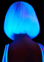 Fetish cosplay accessory white bob hairstyle