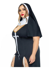Provocative nun habit costume for roleplay or parties BBW Plus size sexy halloween costume