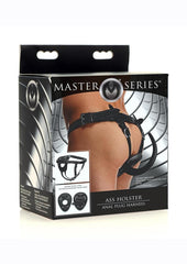 Master Series Ass Holster Anal Plug Harness - Black