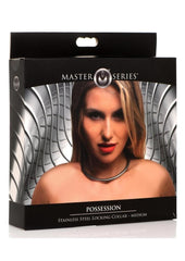 Master Series - Possession Stainless Steel Locking Collar - Metal - Medium