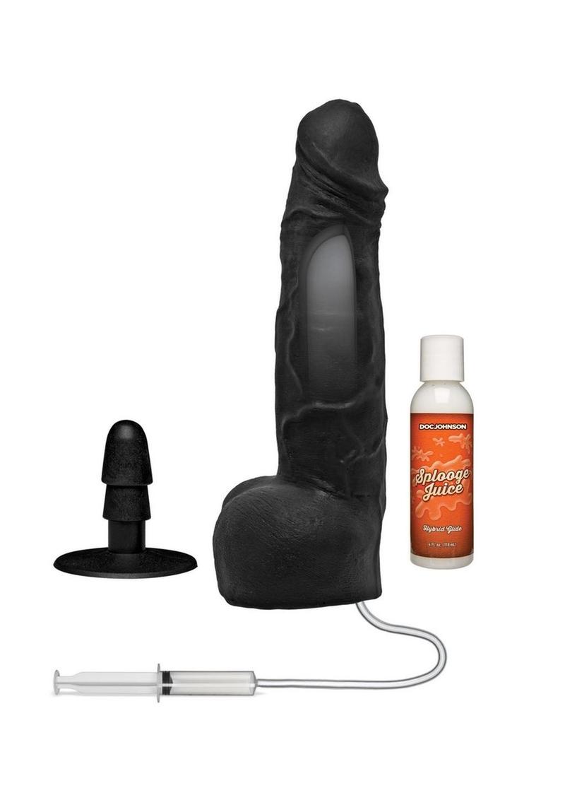 Merci Dual Density Ultraskyn Squirting Cumplay Cock with Removable Vac-U-Lock Suction Cup - Chocolate