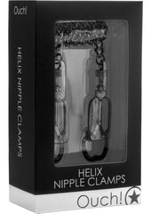 Ouch! Helix Nipple Clamps - Black/Metal