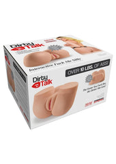 Pipedream Extreme Toyz Rechargeable Dirty Talk Interactive Fuck Me Silly Vibrating Masturbator - Pussy - Flesh/Vanilla