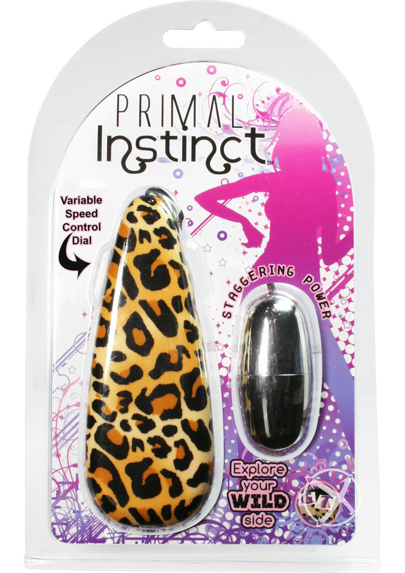 Primal Instinct Bullet with Remote Control - Animal Print/Leopard