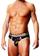 Prowler Black Oversized Paw Brief - Black/Multicolor/Rainbow - XLarge