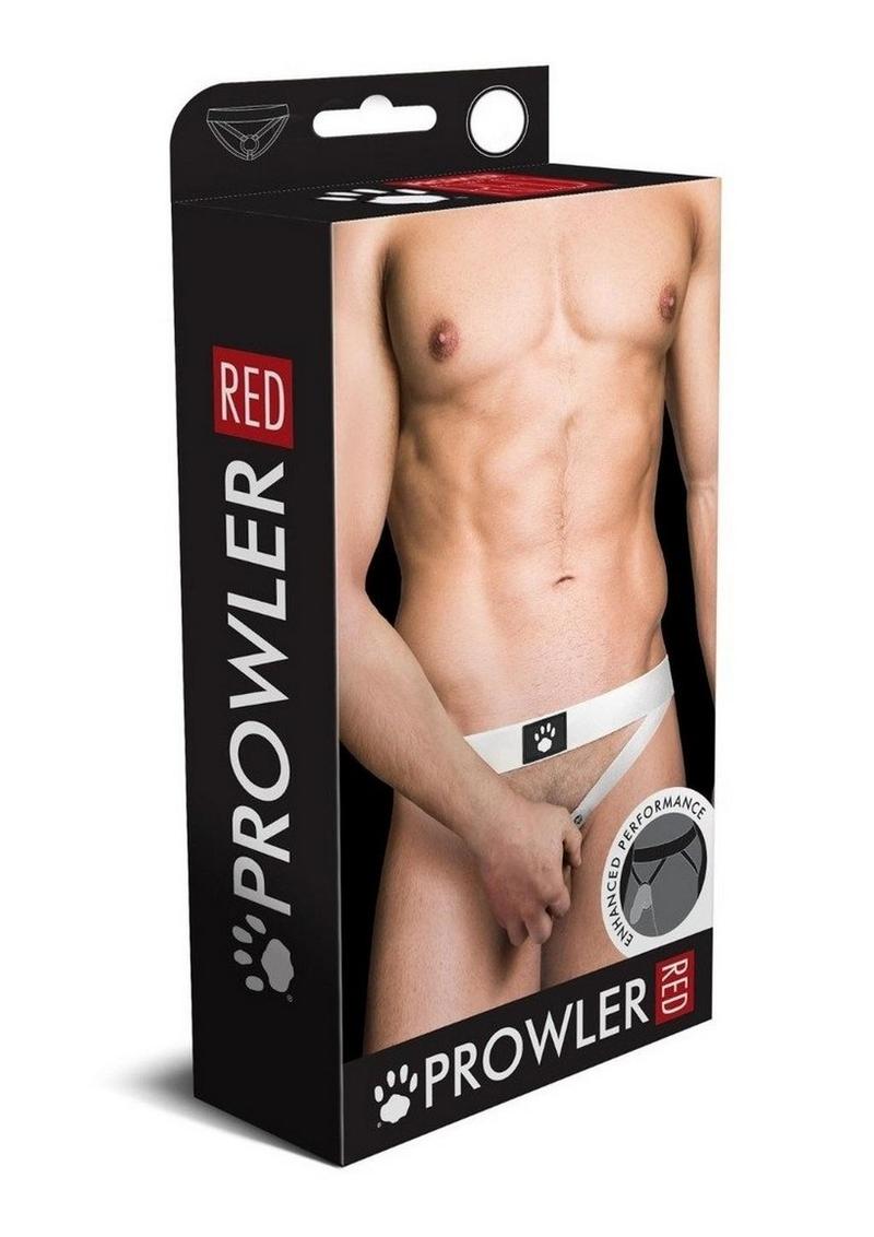 Prowler Red Ass-Less Cock Ring - White - Large