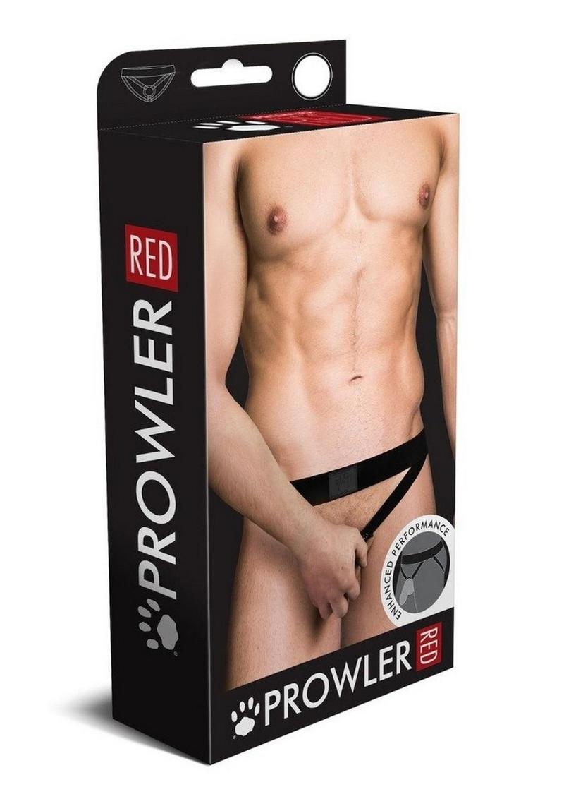 Prowler Red Ass-Less Cock Ring - Black - Medium