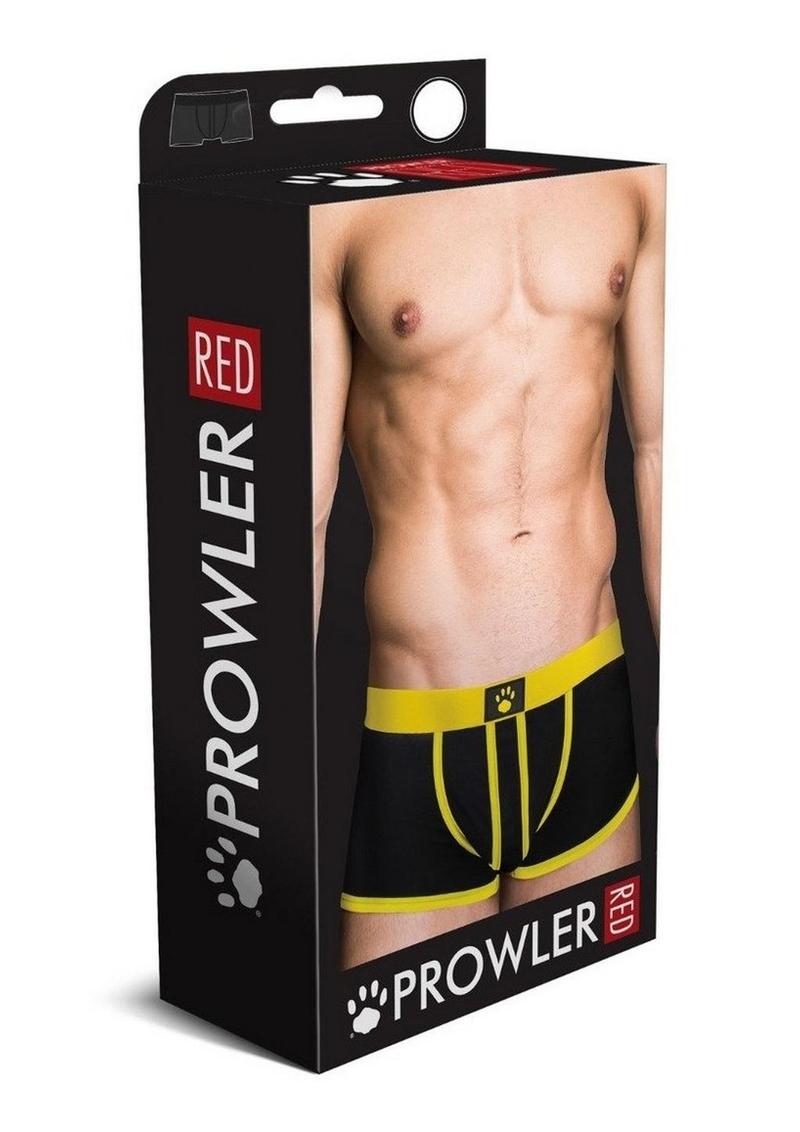 Prowler Red Ass-Less Trunk - Black/Yellow - Large