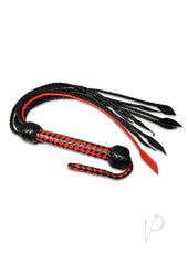 Prowler Red Short Handle Flogger - Black/Red