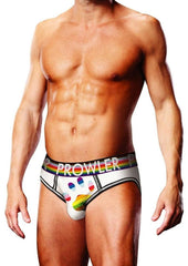 Prowler White Oversized Paw Open Brief - Multicolor/Rainbow/White - XLarge