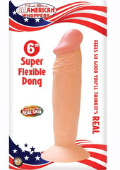 Real Skin All American Whoppers Dildo - Vanilla - 6in