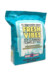 Rock Candy Fresh Vibes Toy Cleaning Wipes Travel - 20 Count/Pack