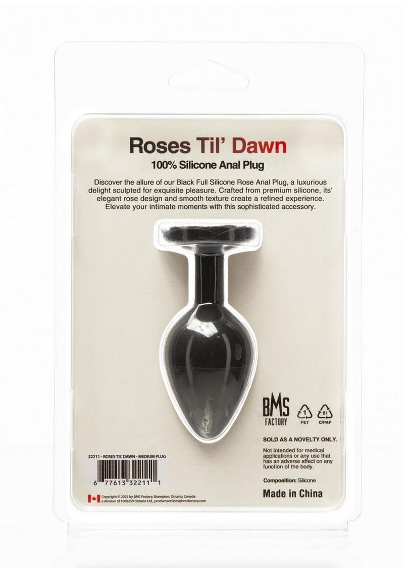 Roses Til Dawn Silicone Butt Plug
