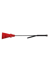 Rouge Tasselled Leather Riding Crop