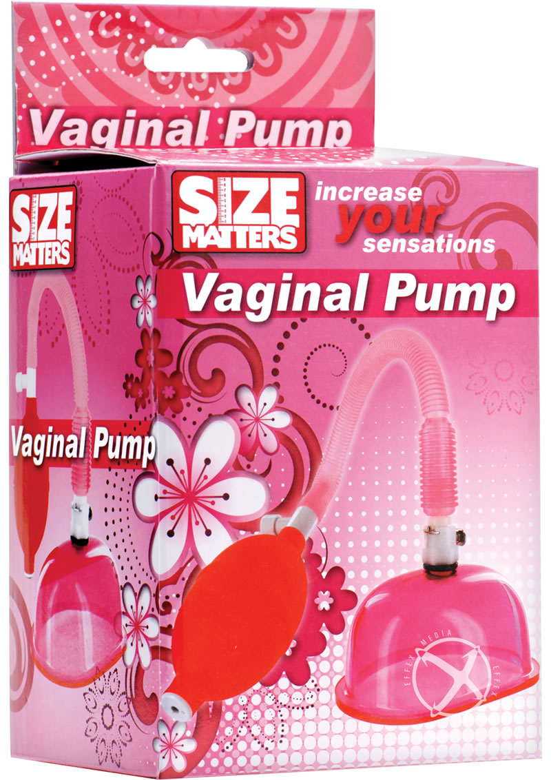 Size Matters Vaginal Pump and Cup - Pink - Set