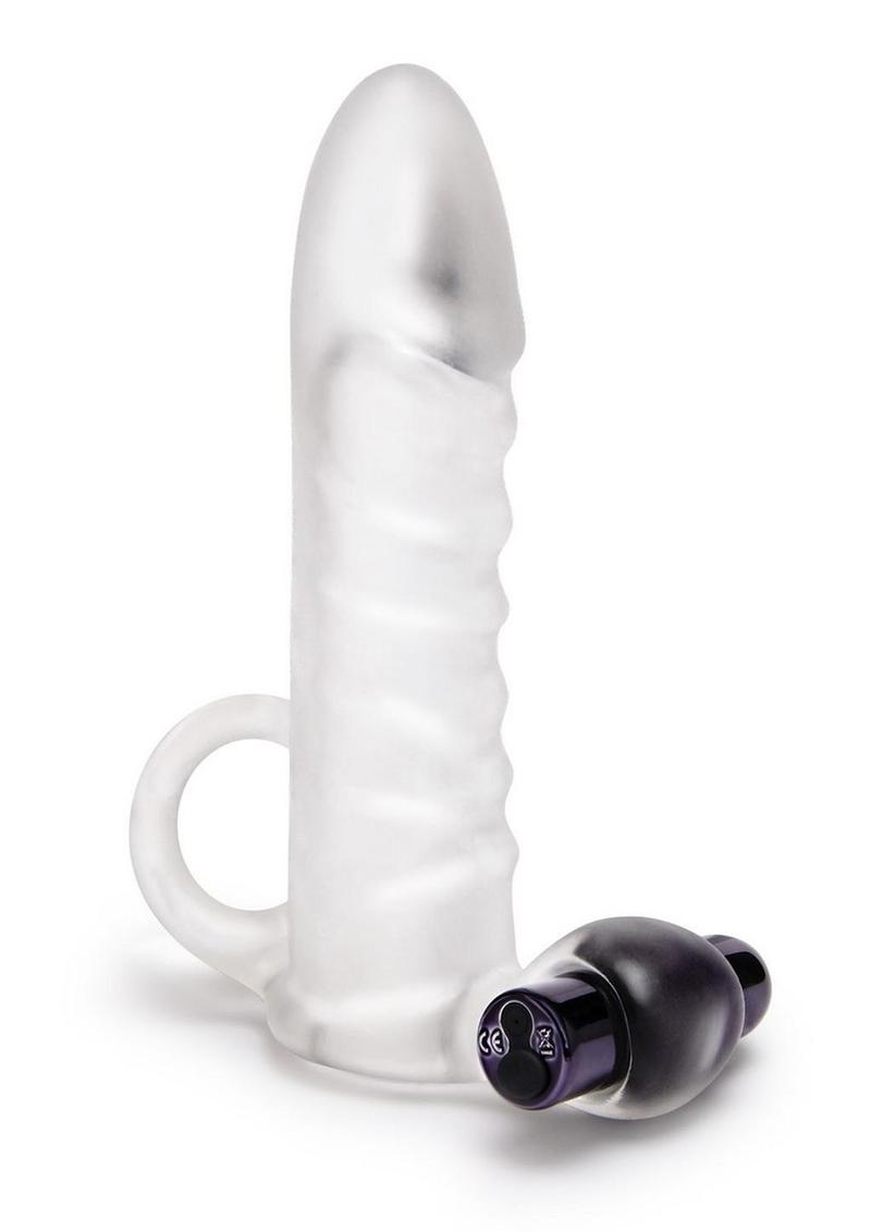 Size Up Clear View Vibrating Penis Extender - Clear - 2in