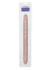 Slim Jim Duo Veined Super Slim Double Dildo - Vanilla - 17in
