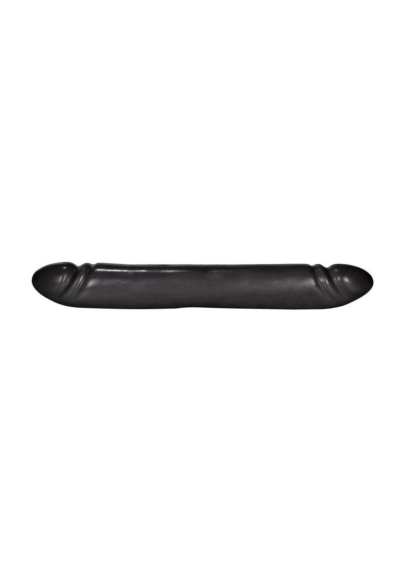 extra long double dong dildo in black