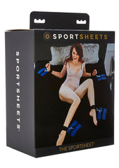 Sportsheets The Original Bondage Bed Sheet - Black - King