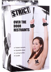 Strict Over The Door Restraints - Black