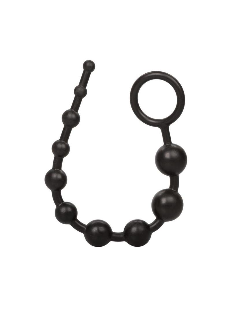 Anal beads in black plug adult sex toy
