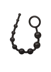 Anal beads in black plug adult sex toy