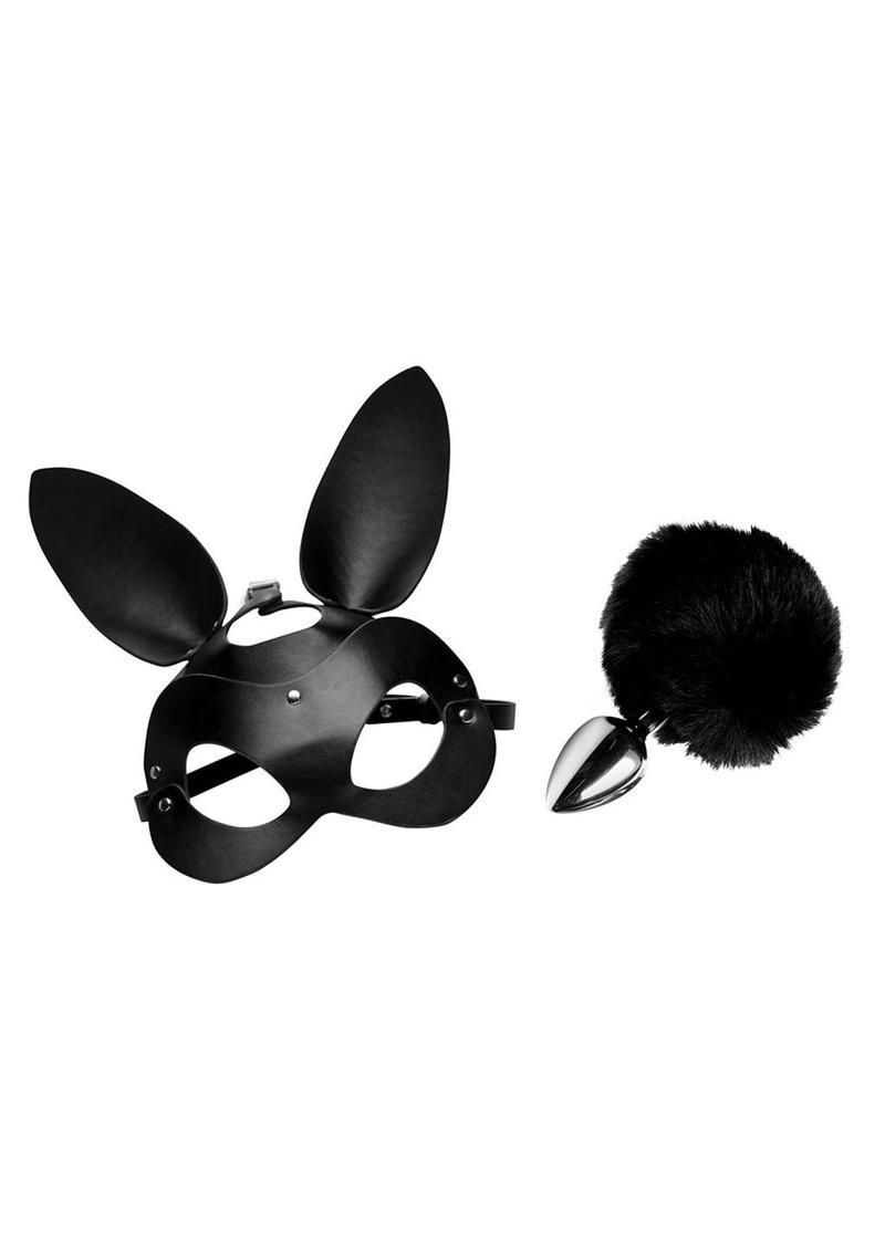Tailz Bunny Tail Anal Plug and Mask