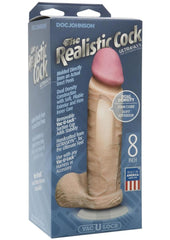 The Realistic Cock Ultraskyn Dildo - Vanilla - 8in