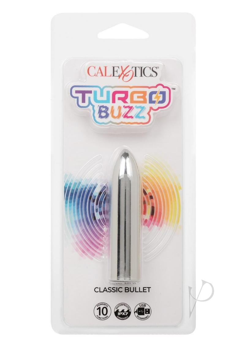 Turbo Buzz Classic Rechargeable Bullet - Silver