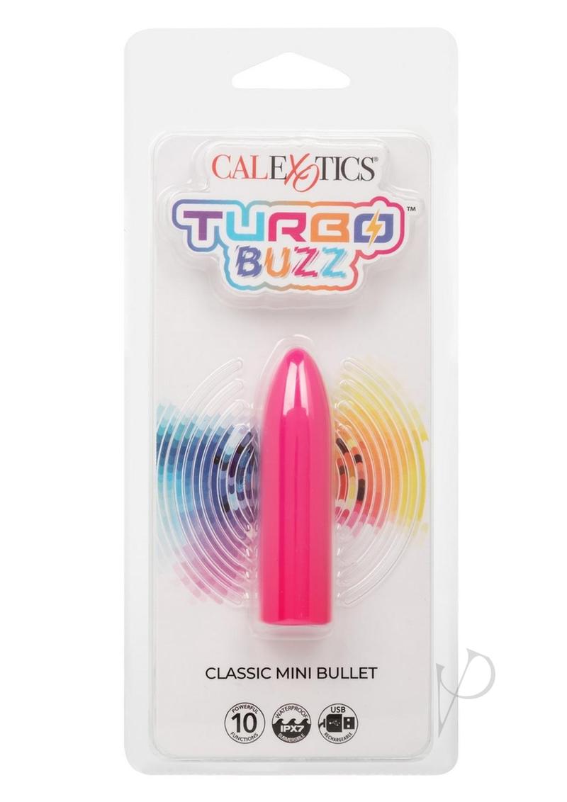Turbo Buzz Classic Rechargeable Mini Bullet - Pink