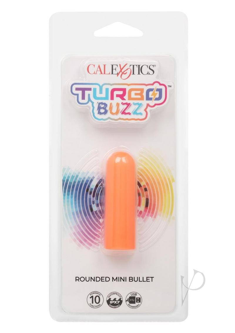 Turbo Buzz Rechargeable Rounded Mini Bullet - Orange