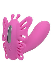 Venus Butterfly Pulsating Venus G Silicone Rechargeable Strap-On with Remote Control