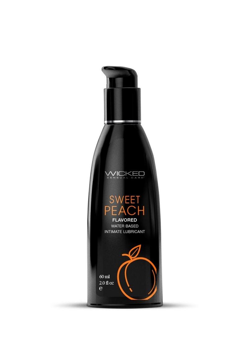 Wicked Aqua Water Based Flavored Lubricant Sweet Peach Primal Pleasure Wicked Aqua Water Based Flavored Lubricant Sweet Peach Primal Pleasure